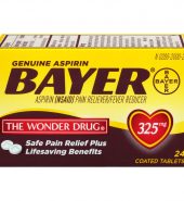 Bayer Aspirin 拜耳阿司匹林肠溶片高剂量24片*325mg