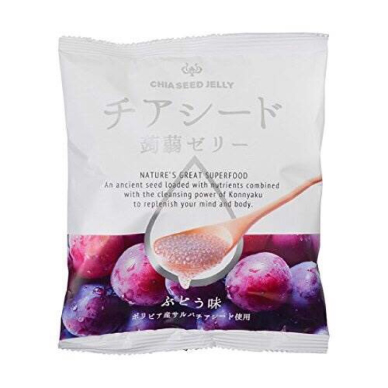 日本CHIA SEED JELLY 奇亚籽果冻 葡萄味 205g 袋