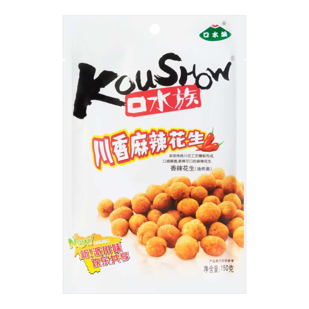 口水族 川香麻辣花生 150g