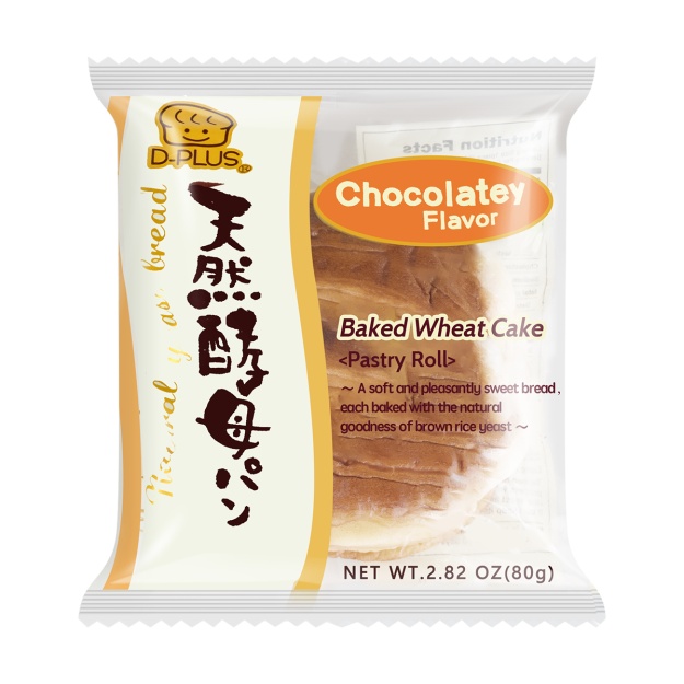日本D-PLUS 天然酵母持久保鲜面包 巧克力味 2个