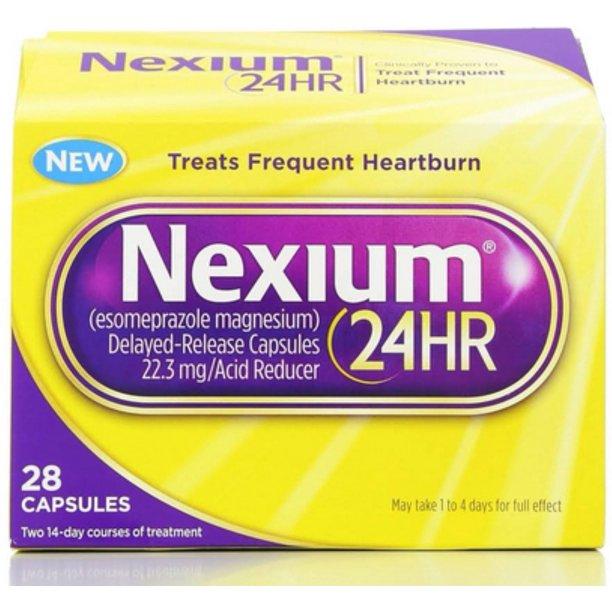 Nexium Brand 24HR Acid Reducer, Delayed-Release Capsules, 28 Capsules 缓解胃酸胶囊 28粒装