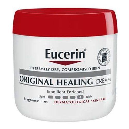Eucerin Brand Original Healing Rich Cream, Extremely Dry, Compromised Skin, Dermatological Skin Care 16 oz (454g) 修復霜, 皮肤护理极度乾燥, 受损的皮肤