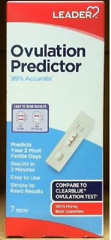 Leader Brand Ovulation Predictor, 7 Tests 排卵预测棒