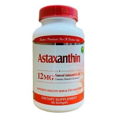 Mega Natural Hawaiian Astaxanthin 12mg, 60 Softgels 天然虾青素 60粒