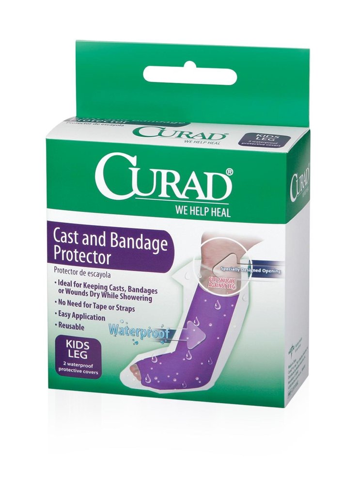Curad Brand Cast & Bandage Protector Kid’s Leg 2 Count 小腿石膏防水保护套 2只装 适用于2-12岁孩子
