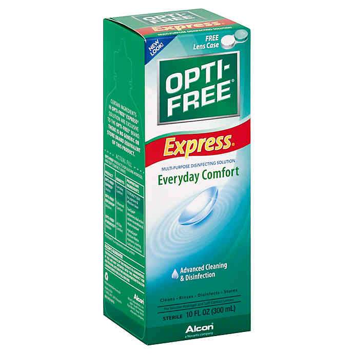 Opti-Free Brand Express Contact Lens Solution Multipurpose Disinfecting Solution, 10 Fl oz (300 mL) 隐形眼镜多效护理液 速效版