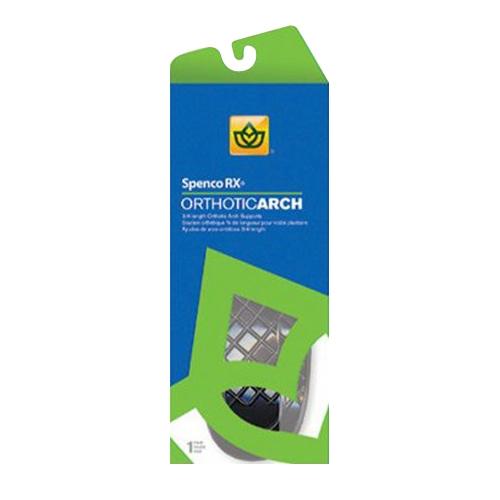 Spenco Rx Brand Orthotic Arch 3 by 4th Length Support, For Athletic Shoes Womens 5-6, 1 Pair 女士运动鞋鞋垫
