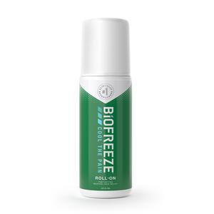 BIOFREEZE Brand Roll-on Fast Acting, Menthol Pain Relief 2.5 fl oz (74 mL) 快速止痛滚珠