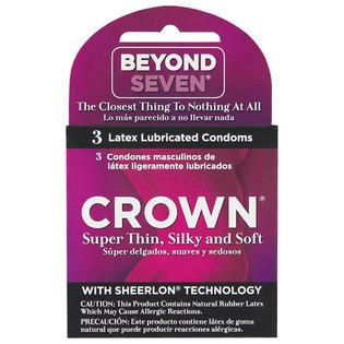 Beyond Seven Brand Crown Condoms, 3 Ct 避孕套