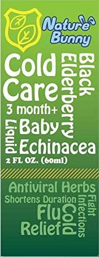 NATURE BUNNY Baby Cold Care Echinacea Plus Black Elderberry 婴儿感冒护理。紫锥菊加黑接骨木浆果