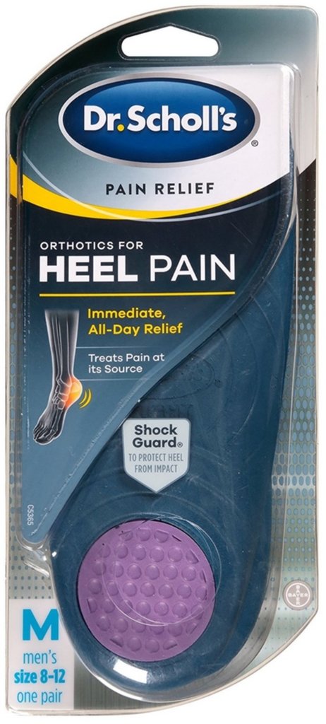 Dr Scholl’s Brand Pain Relief Orthotics Heel Pain, Men’s Size: 8-12, 1 Pair 男性脚跟缓解疼痛矫形鞋垫 (尺码: 8-12) 1对