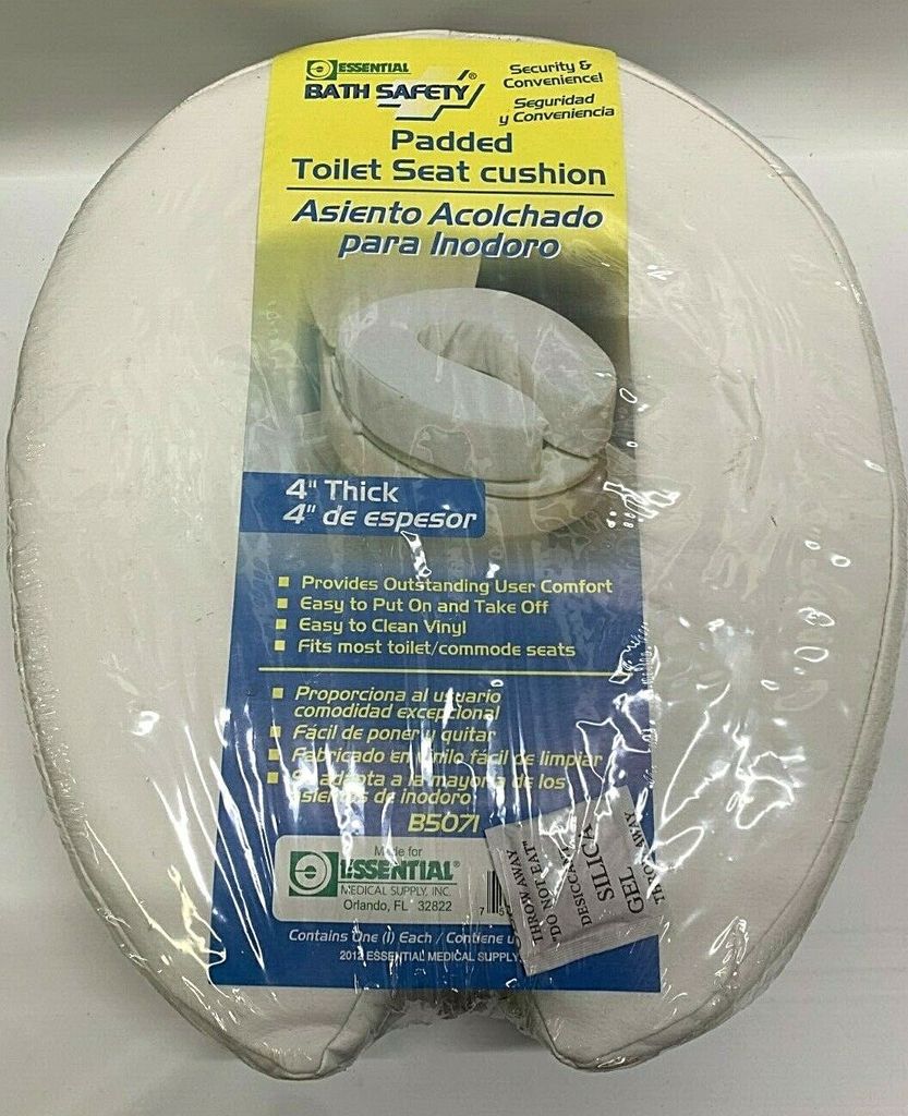 Essential Brand Padded Toilet Cushion – White – 4″ Thick 加厚马桶软垫-白色-4英寸厚