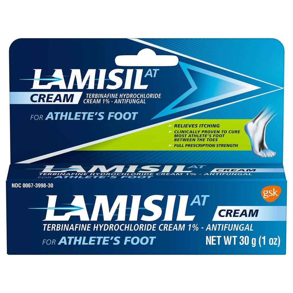 Lamisil AT Brand Full Prescription Strength Antifungal Cream for Athletes Foot, 1 oz (30g) 足癣抗真菌药膏