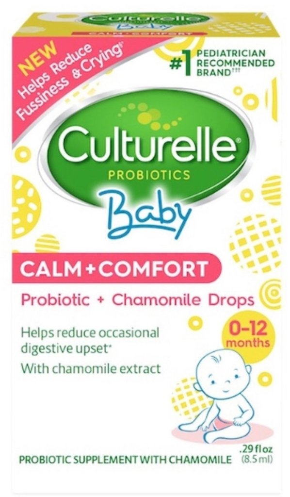 Culturelle Brand Baby Calm+Comfort, Probiotic+Chamomile Drops, For 0-12 months, 0.29 fl oz (8.5mL) 婴儿版 益生菌 0-12个月 8.5ml