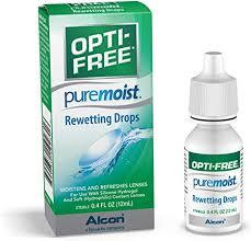 Opti-Free Brand Pure Moist Rewetting Drops – 0.4 fl oz (12ml) 隐形眼镜净纯保湿滴眼液