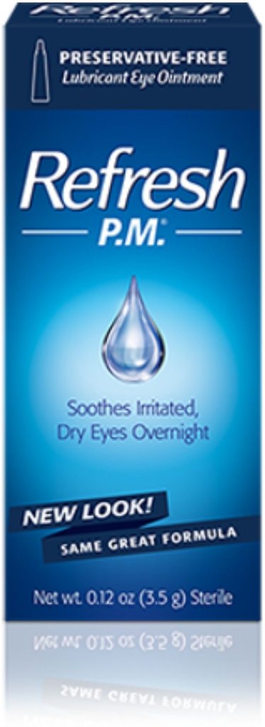 Refresh Brand P.M. Lubricant Eye Ointment, Soothes Lrritated, Dry Eyes Overnight ( 0.12 oz) 润滑剂眼药膏, 舒缓眼泪，过夜乾眼 (3.5g)