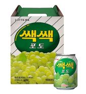 韩国LOTTE乐天 粒粒葡萄汁饮料 238ml*12罐