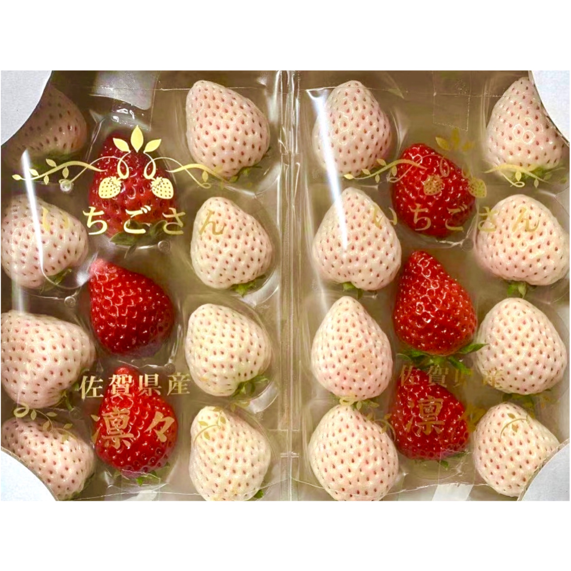 日本草莓 双色 箱装2盒
